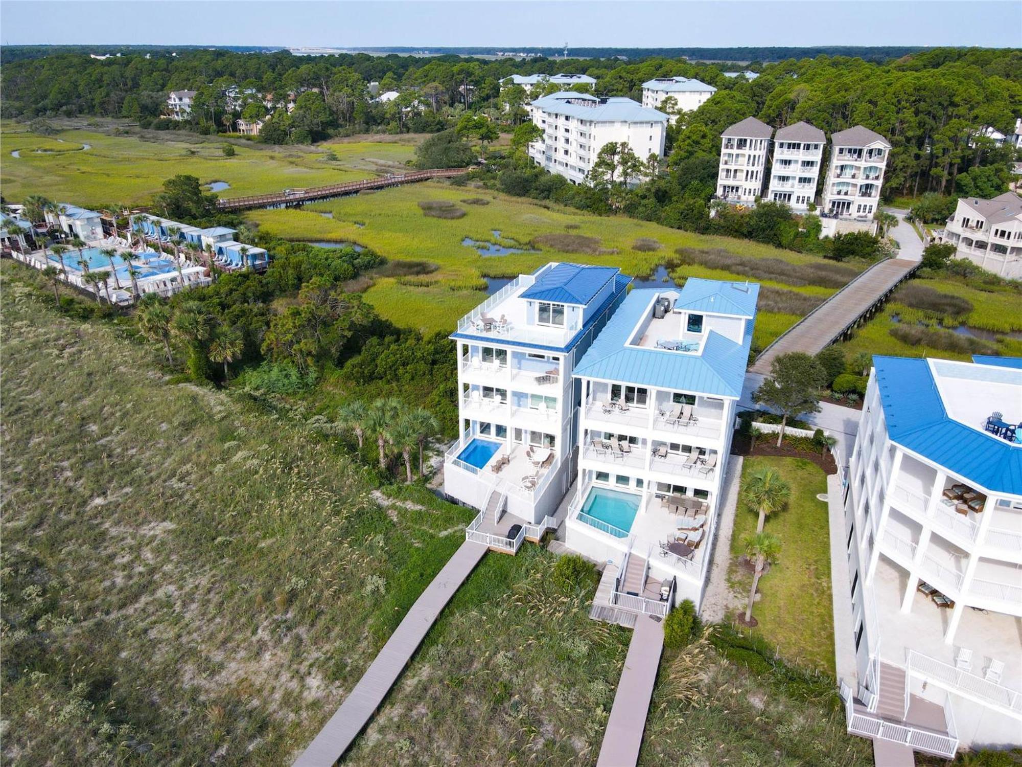 8 Terra Bella Trace- Oceanfront, 6 Primary Rooms, Pool, Roof Top, Free Activities Included ฮิลตันเฮดไอส์แลนด์ ภายนอก รูปภาพ